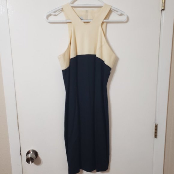 Vintage Black & Cream Dress By Jennifer Jeffries Size 4 - Picture 6 of 6